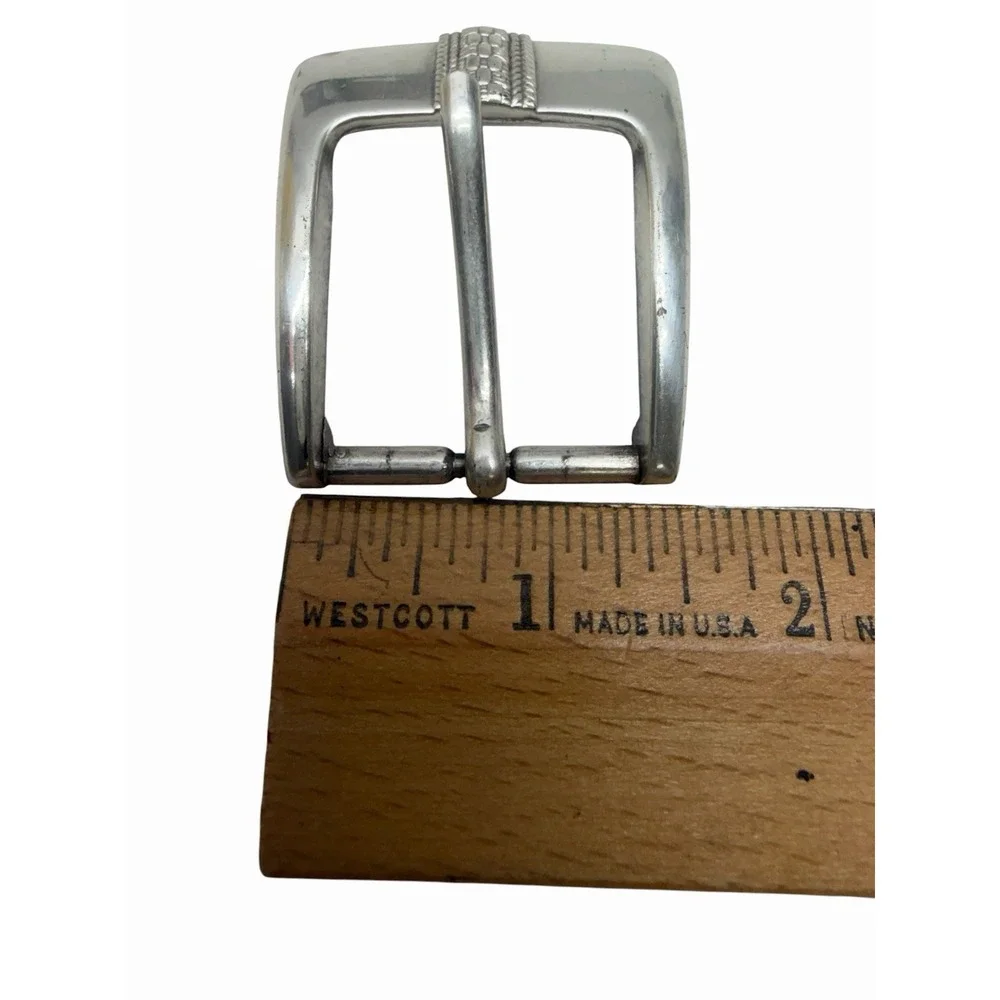 B.S. ©2000 Silver Tone Belt Buckle Fits 1.5